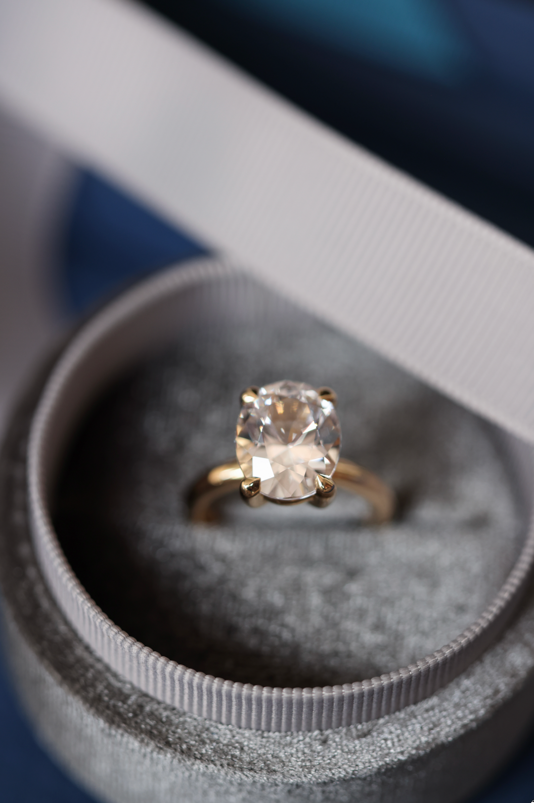 White Sapphire Bellevue Ring