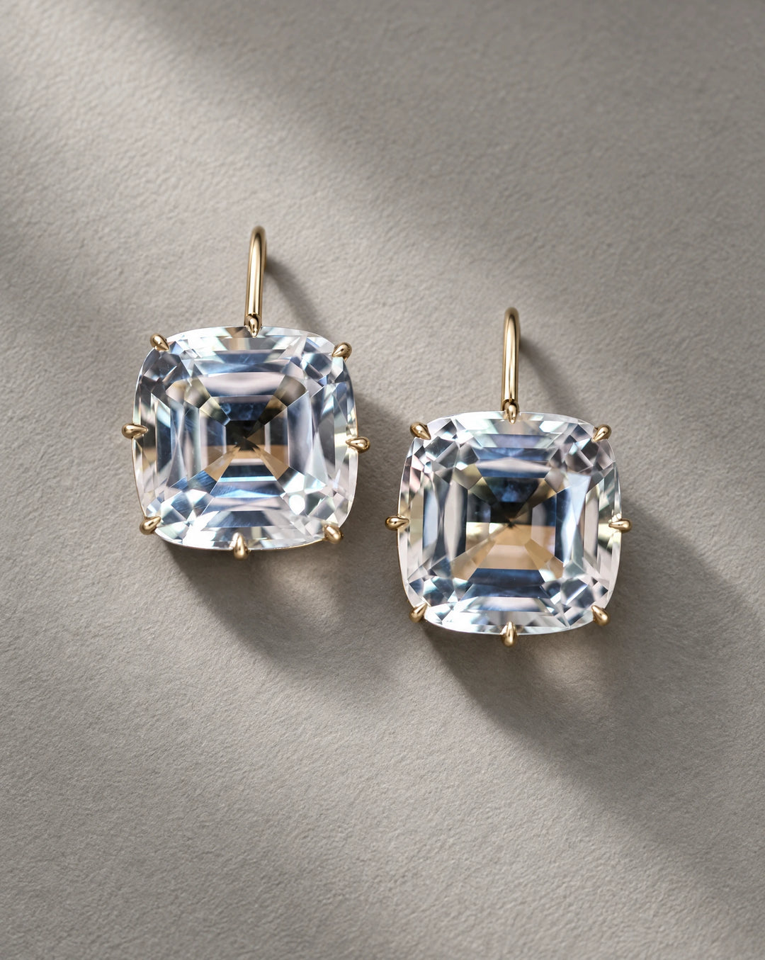 White Topaz Earrings