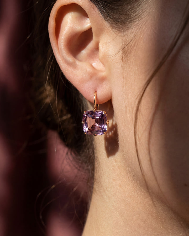 Antique Cut Rose de France Earrings