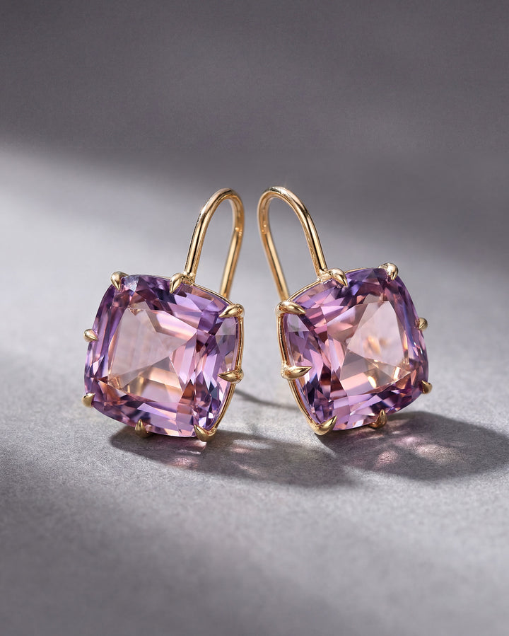 Antique Cut Rose de France Earrings