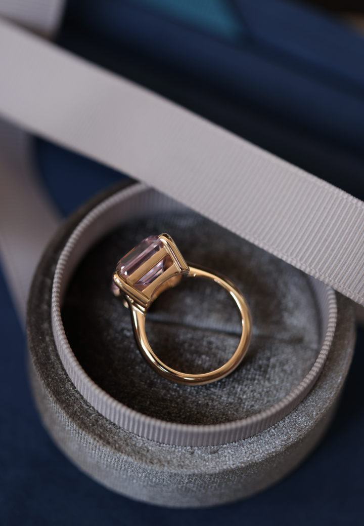 Light Pink Sapphire Empire Ring