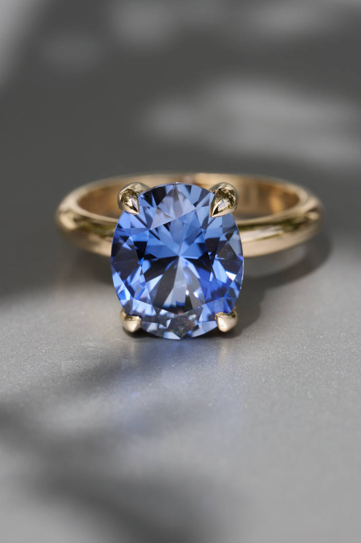 Blue Sapphire Bellevue Ring