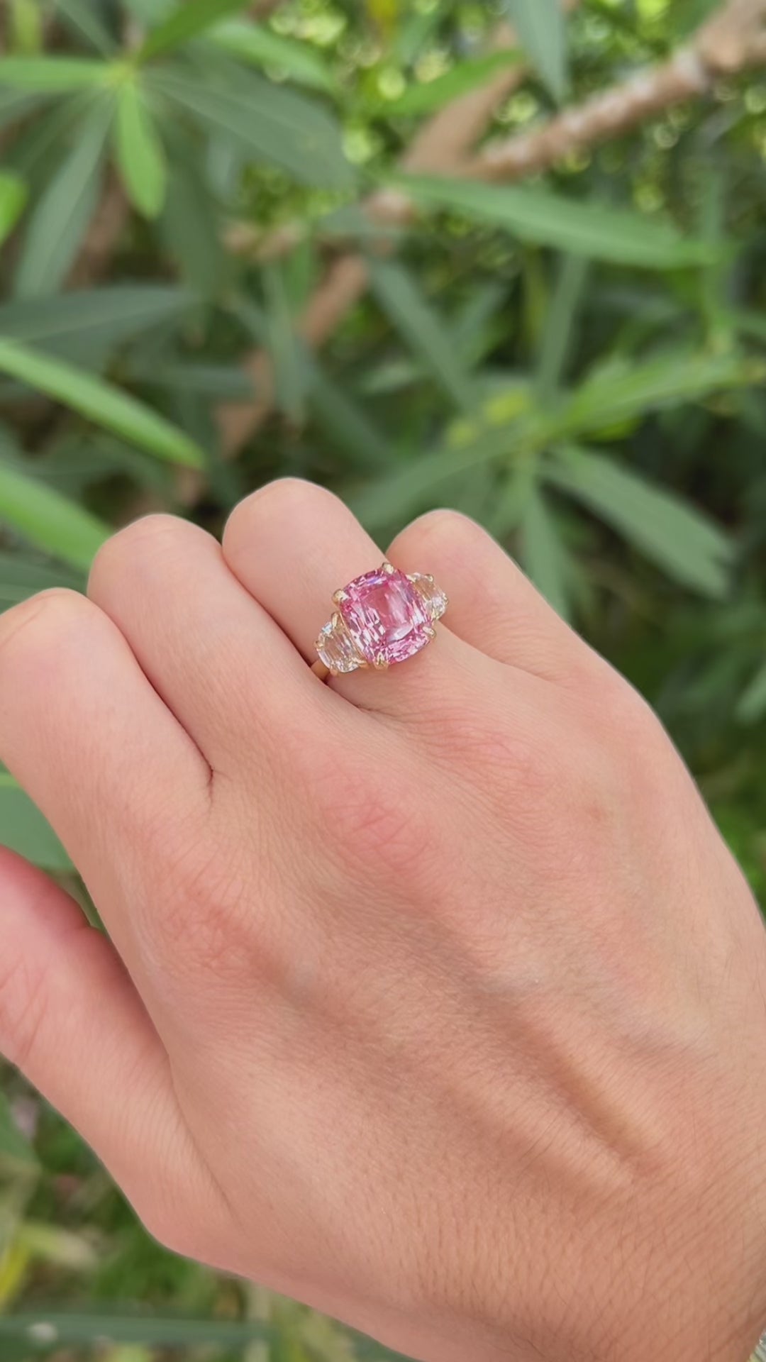 Pink Sapphire Victoire Ring