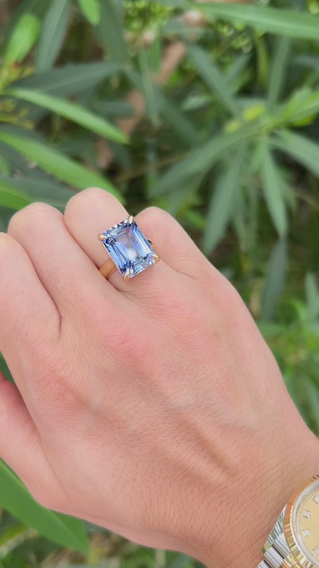 Blue Sapphire Empire Ring