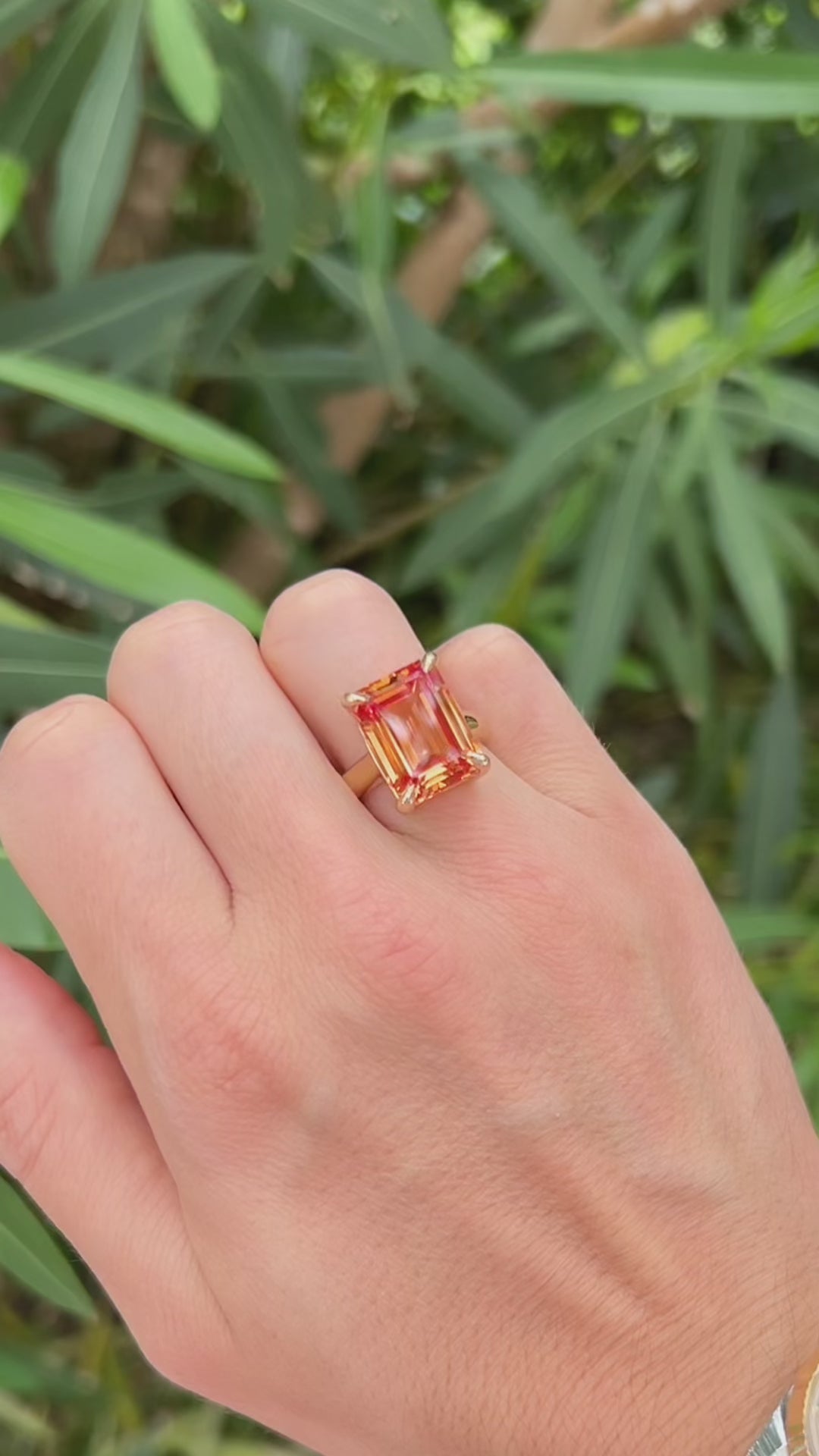 Golden Sapphire Empire Ring