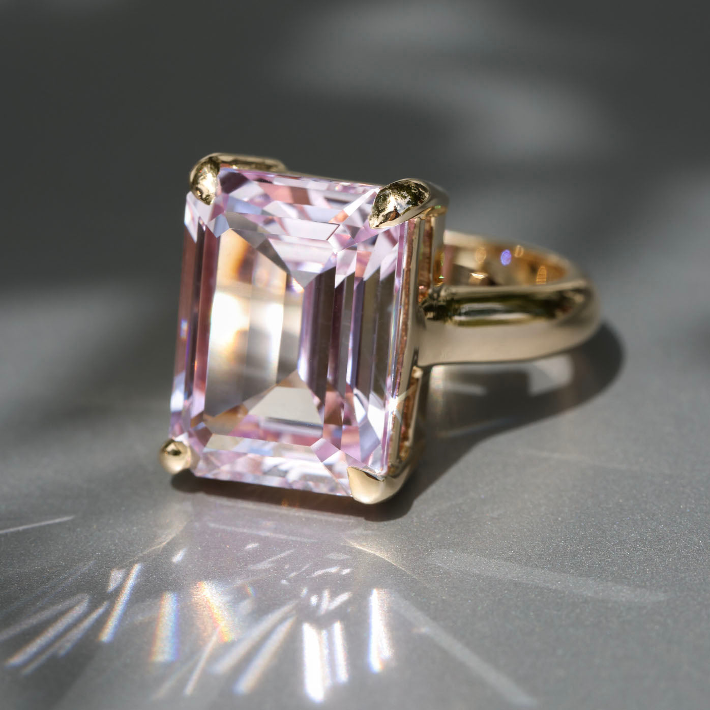 Light pink 2025 sapphire ring