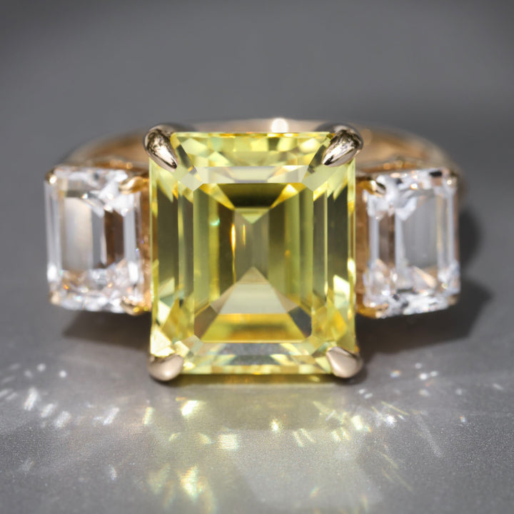 Yellow Sapphire Orsay Ring