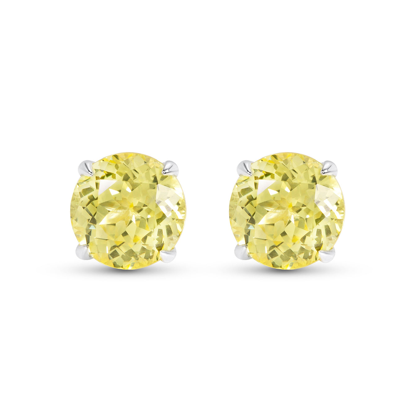 Canary Yellow Sapphire Studs