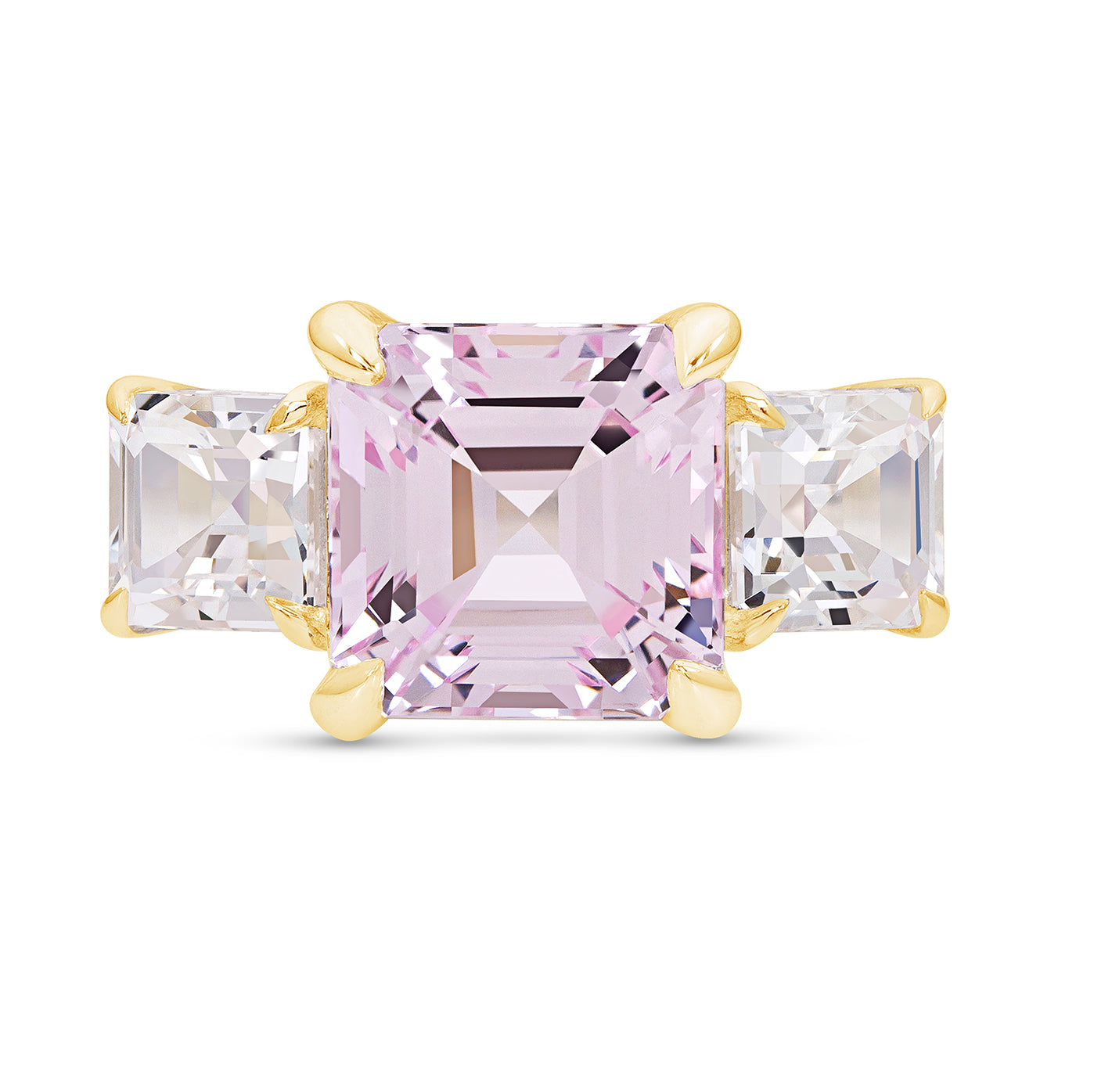 Light Pink Sapphire Deco Ring