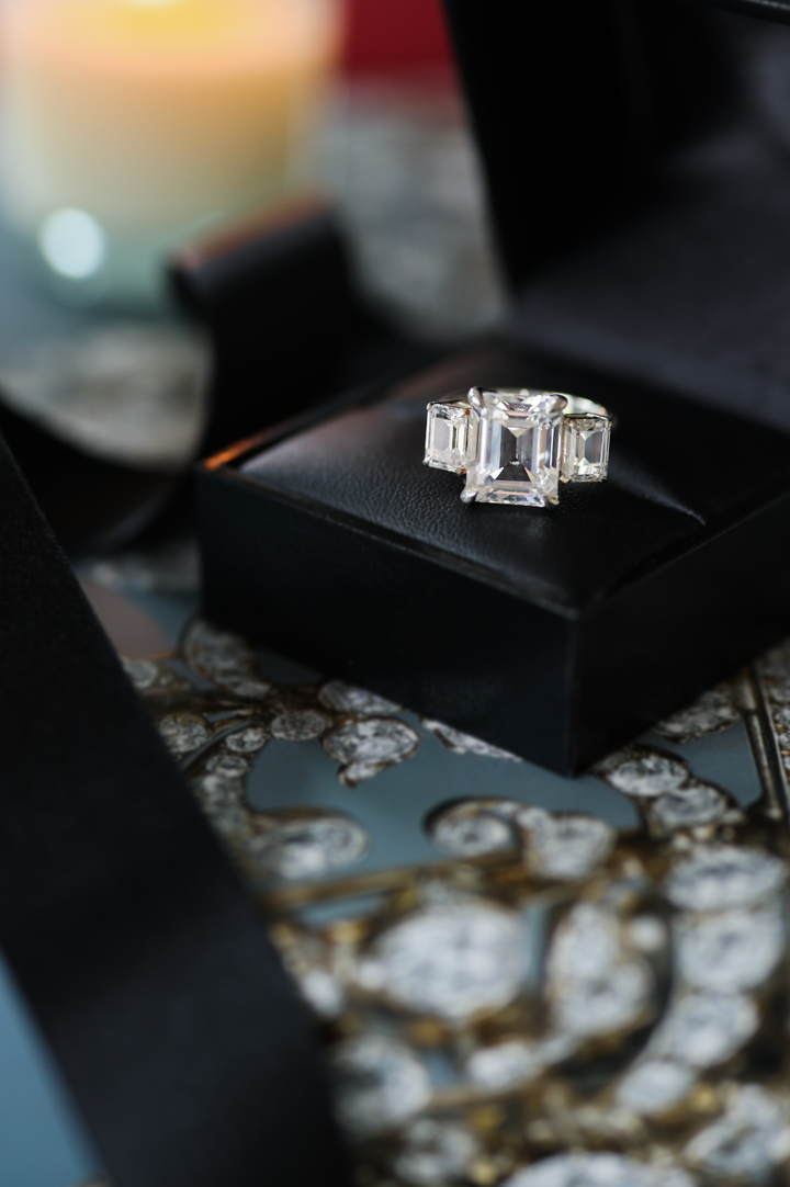 White Sapphire Orsay Ring