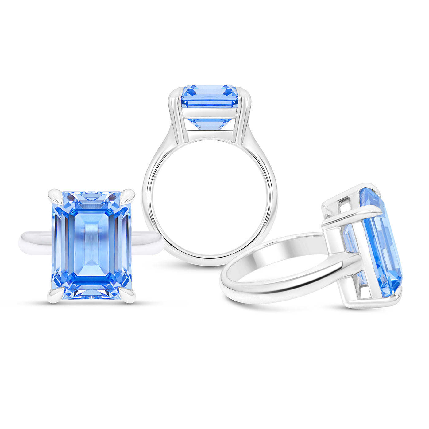 Blue Spinel Empire Ring