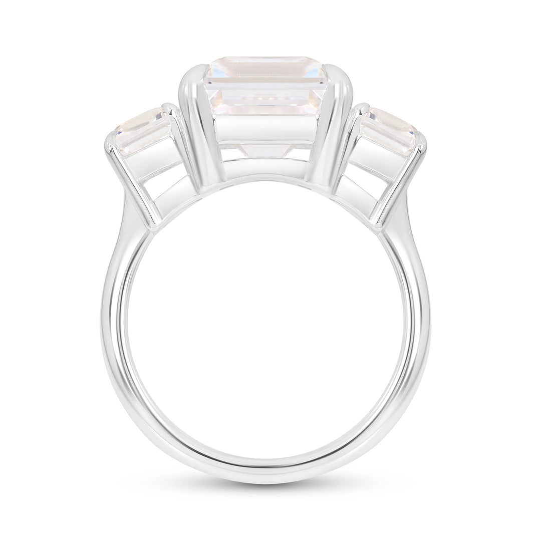 White Sapphire Orsay Ring
