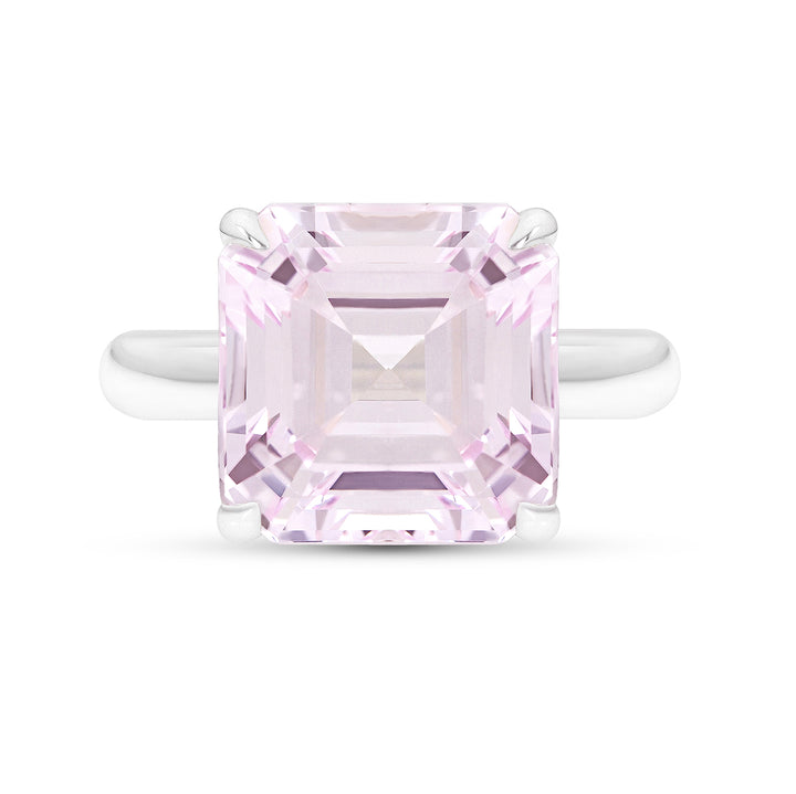Light Pink Sapphire Riviera Ring