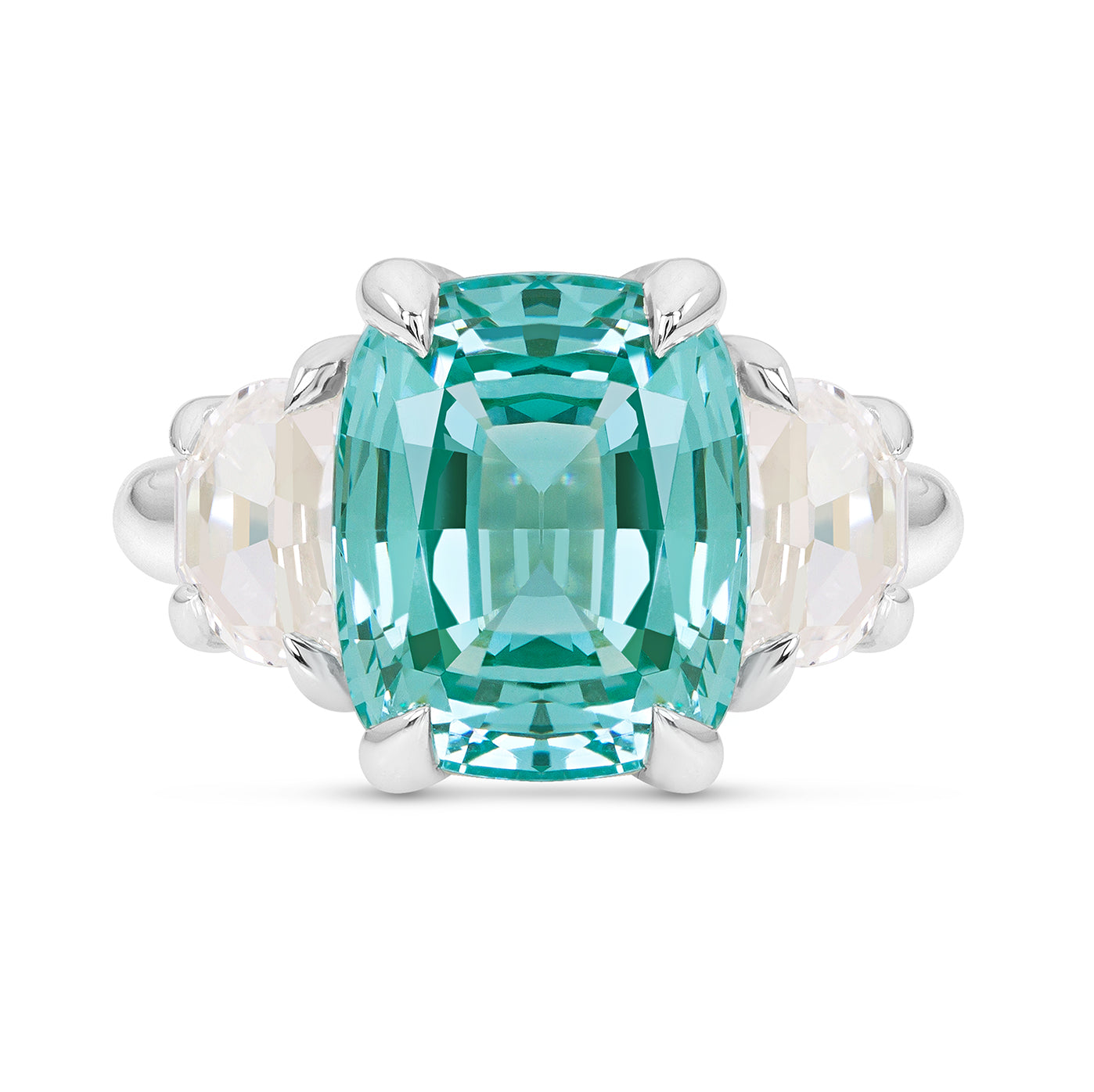 Teal Green Spinel Victoire Ring