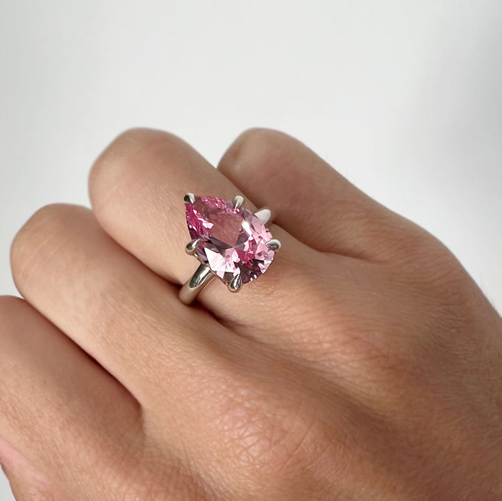 Pink Sapphire Garland Ring