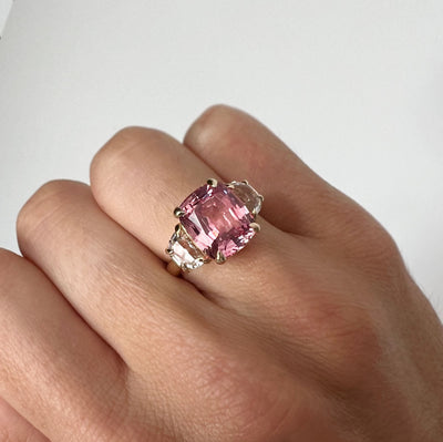 Pink Sapphire Victoire Ring